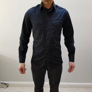 Express Men's MK2 Black Dress Shirt XS